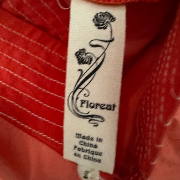 Anthropologie Floreat Floral Embroidered Top Size 2 - Picture 3 of 6